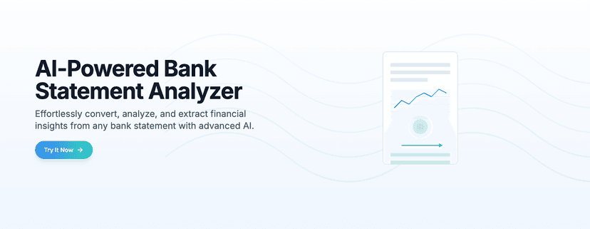 Screenshot of Bank Statement Analyzer project